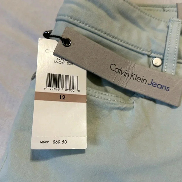 Calvin Klein Light Blue Ankle Skinny Jeans size 12 NWT - Picture 3 of 6